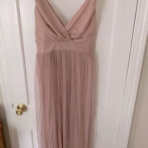 NWOT long backless formal dress